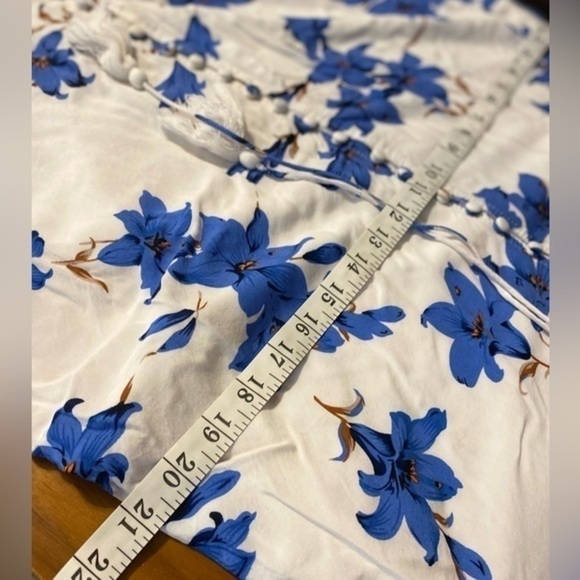 Entro Blue and White Floral Midi‎ Dress - Picture 9 of 11